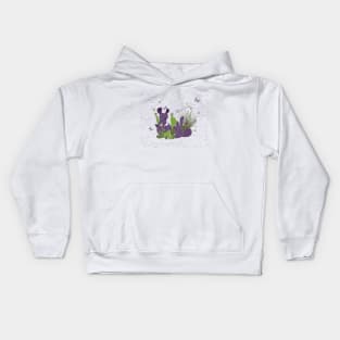 Arizona Cacti and Butterflies Kids Hoodie